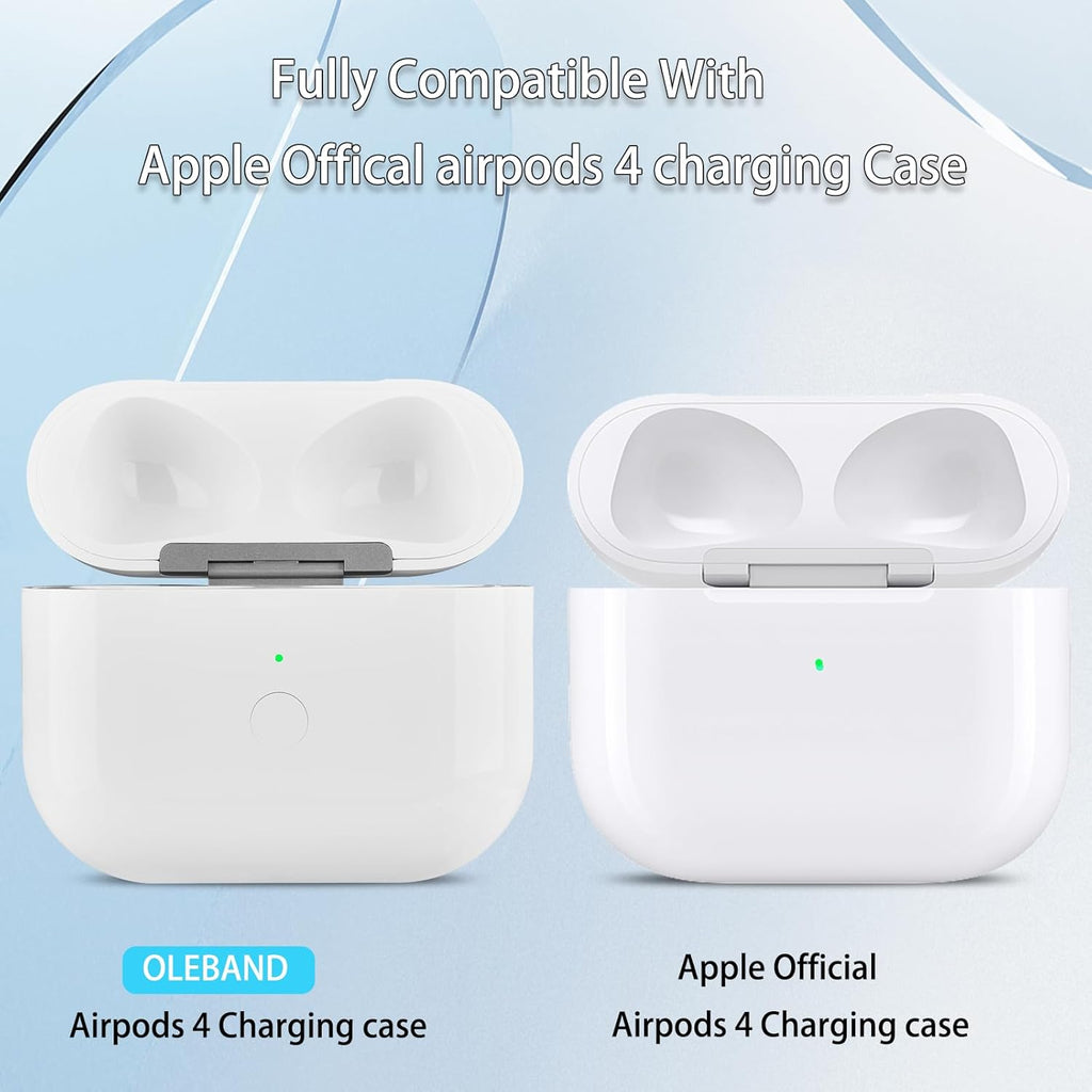 Replacement Charging Case for AirPods 4th Generation USB-C,Wireless Charger Cases Compatible with Airpod 4 gen Replacement case, Support Blue-Tooth Pairing,(AP4C01)