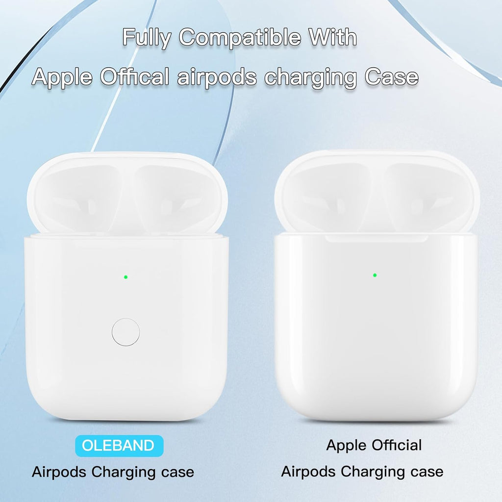 Replacement for Airpods 2 and 1 Charging Case,Support Both Wired and Wireless Charging,for iPods 2nd and 1st Generation Charger case(AP2C01)