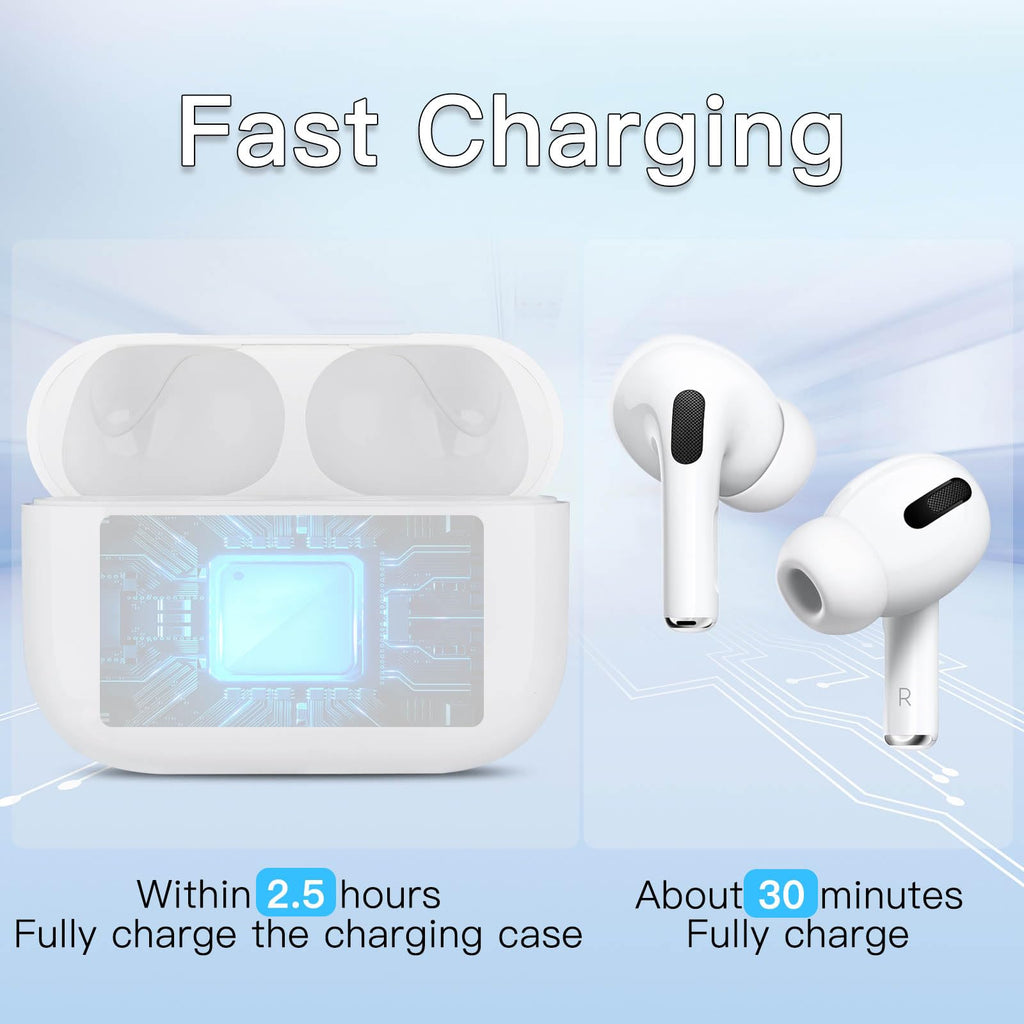 Replacement for Airpods Pro 2&1 Charging Case:Easy to Pair Your Air pods Pro Earbuds with Pairing Button,Support Both Wired and Wireless Charging,for iPods Pro 1st/2nd Gen Charger case