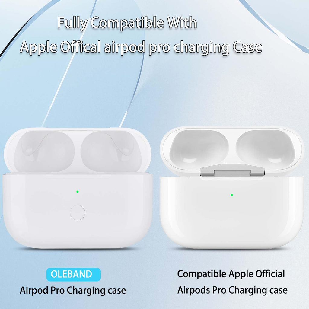 Replacement for Airpods Pro 2&1 Charging Case:Easy to Pair Your Air pods Pro Earbuds with Pairing Button,Support Both Wired and Wireless Charging,for iPods Pro 1st/2nd Gen Charger case