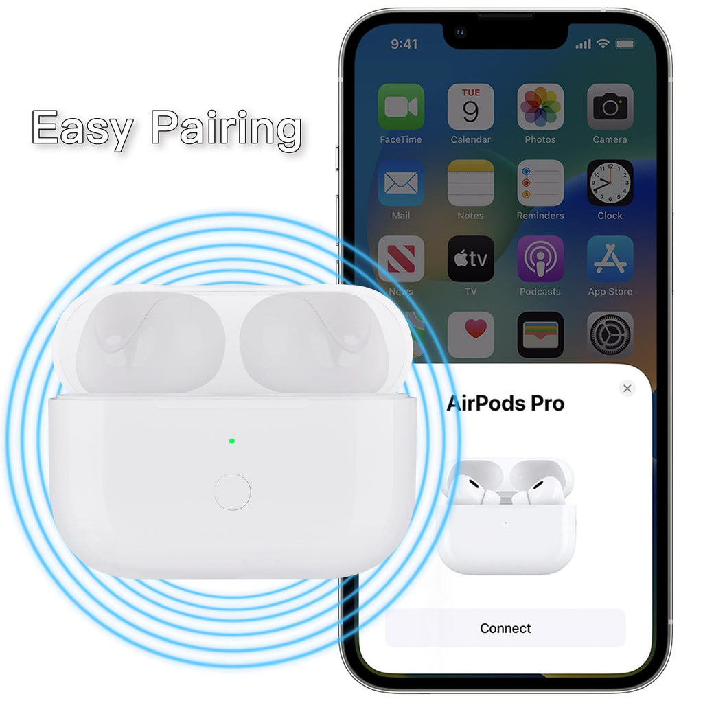 Replacement for Airpods Pro 2&1 Charging Case:Easy to Pair Your Air pods Pro Earbuds with Pairing Button,Support Both Wired and Wireless Charging,for iPods Pro 1st/2nd Gen Charger case